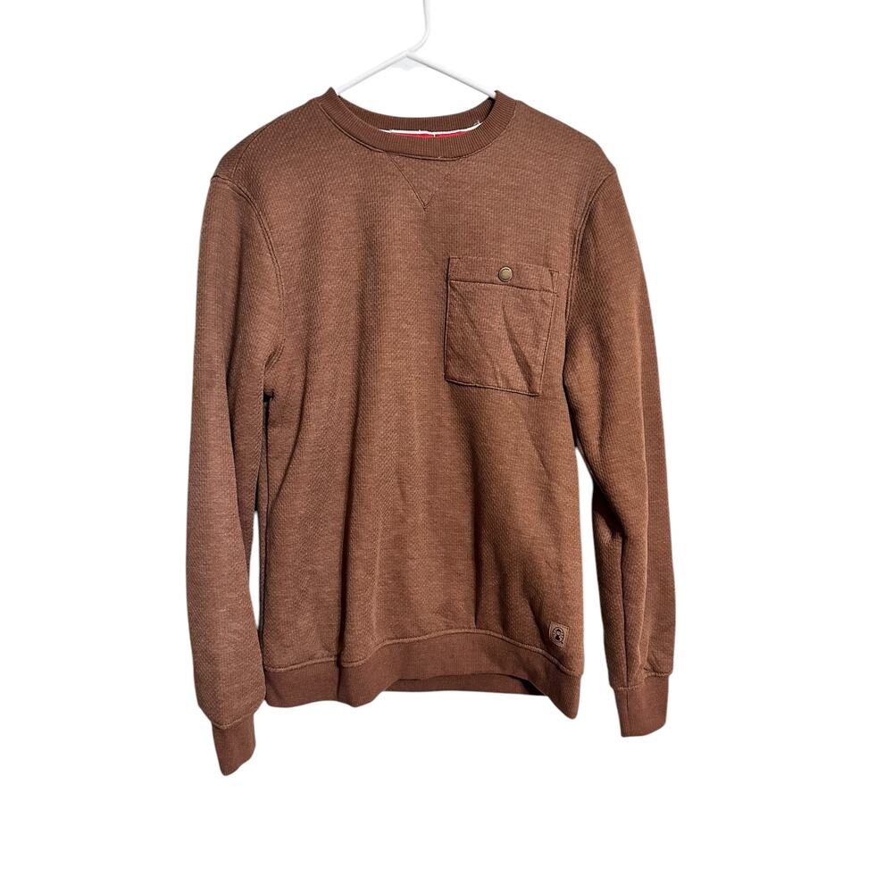 Coleman Men's Brown Sherpa Lined Sweatshirt Size Small